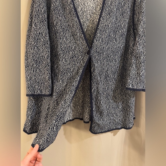 Womens Navy Blue Coldwater Creek Cardigan - Picture 2 of 8